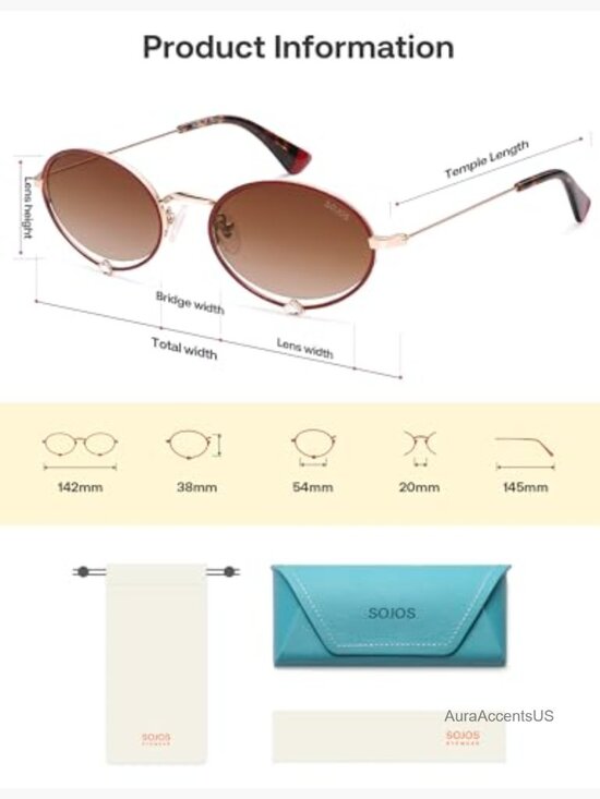 Retro Oval Sunglasses Women Trendy Lightweight Narrow Vintage Small Shades UV main image 7